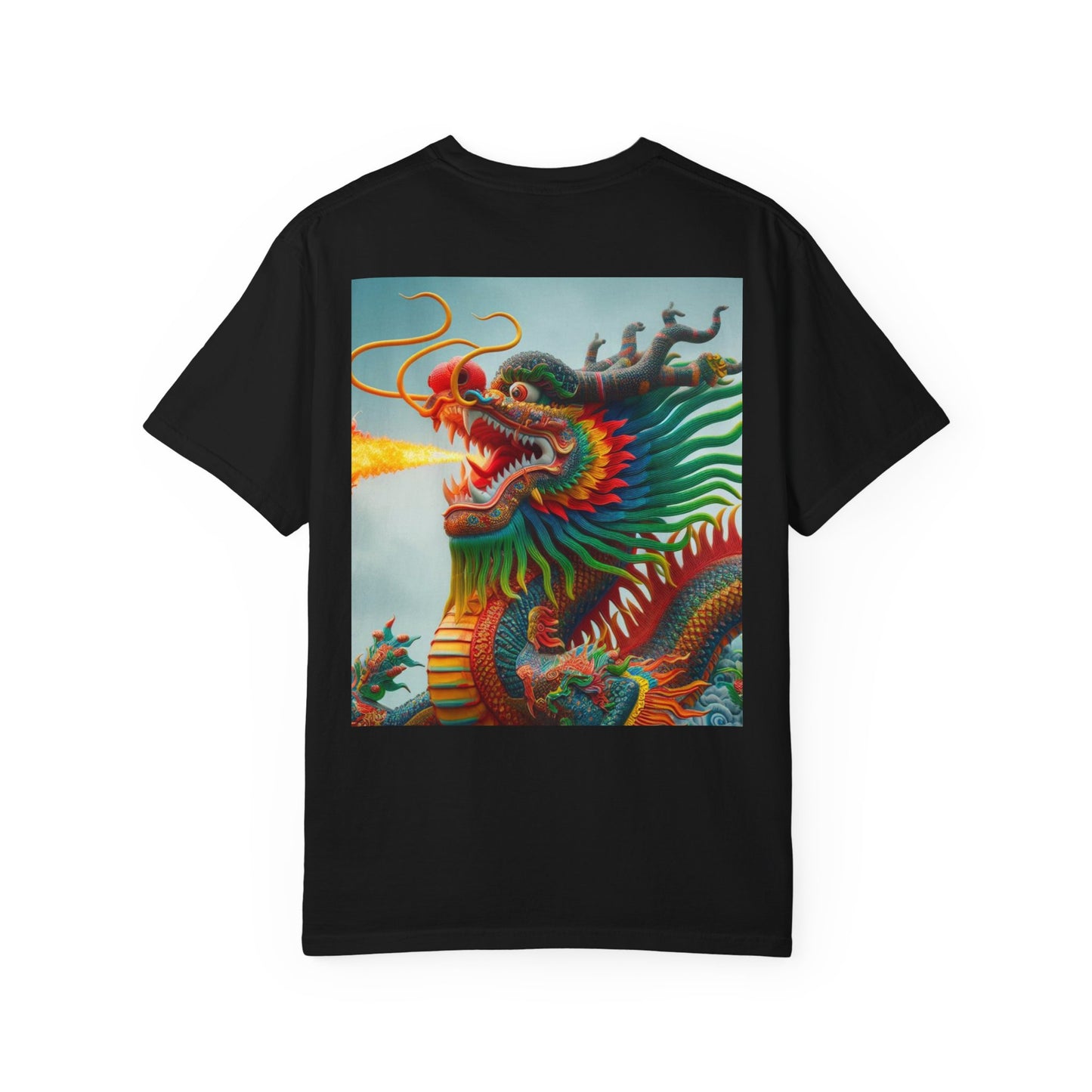 Unisex Garment-Dyed T-shirt, Chinese New Year , Dragon, dragon in fire