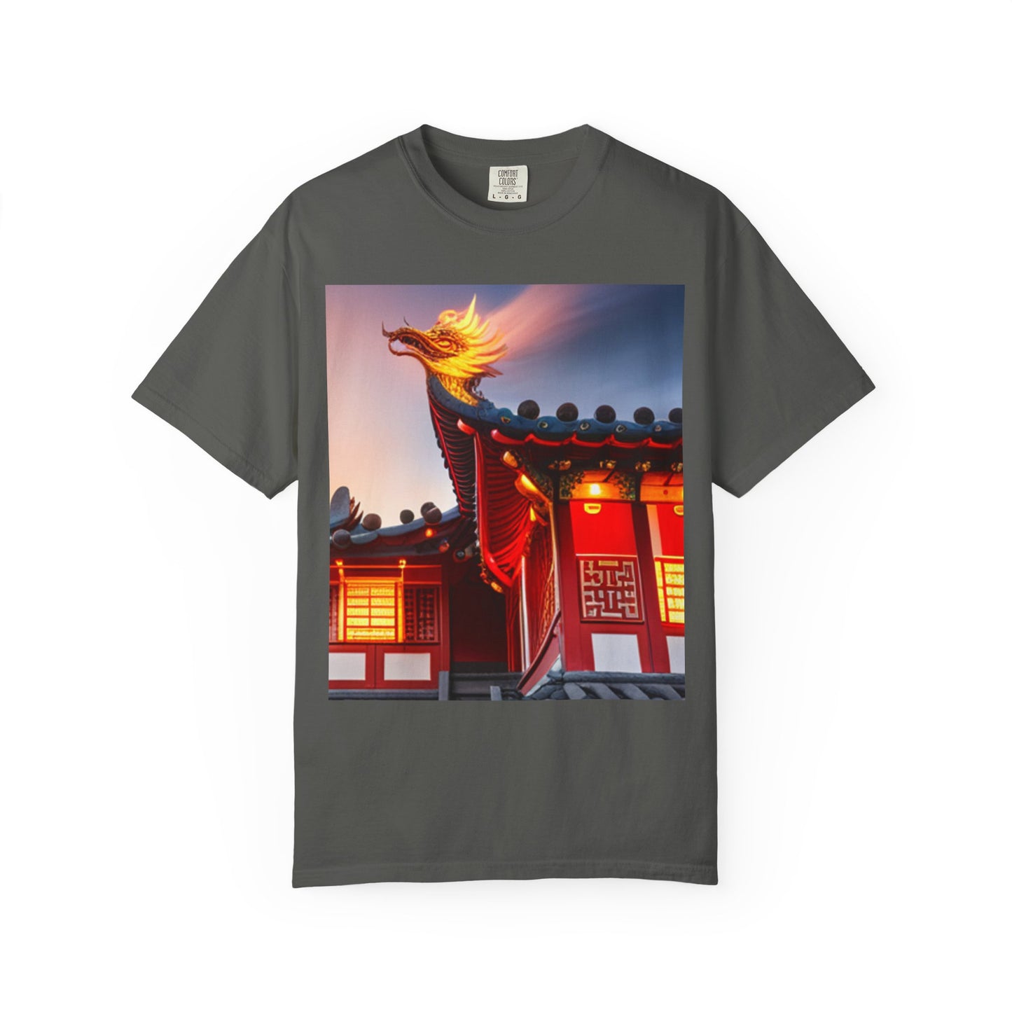 Unisex Garment-Dyed T-shirt, Chinese New Year , Dragon, dragon in fire
