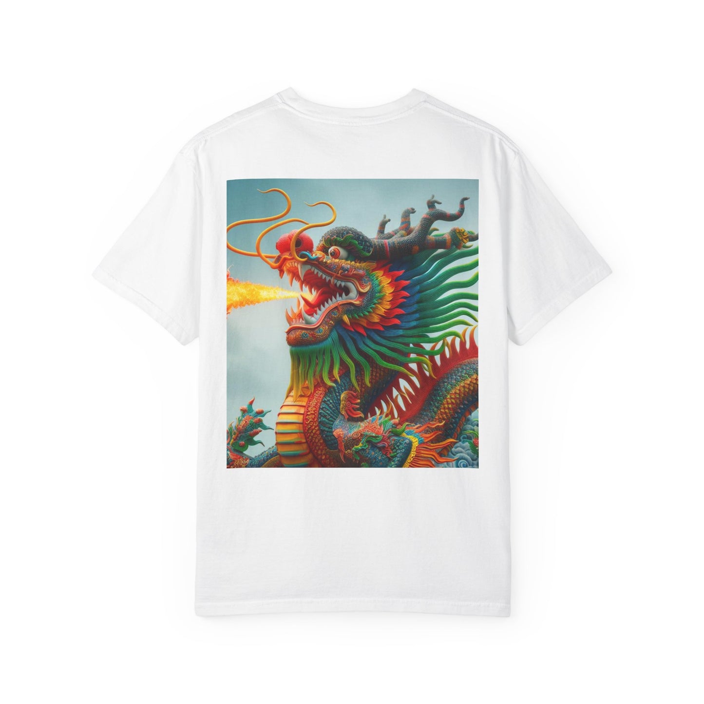 Unisex Garment-Dyed T-shirt, Chinese New Year , Dragon, dragon in fire
