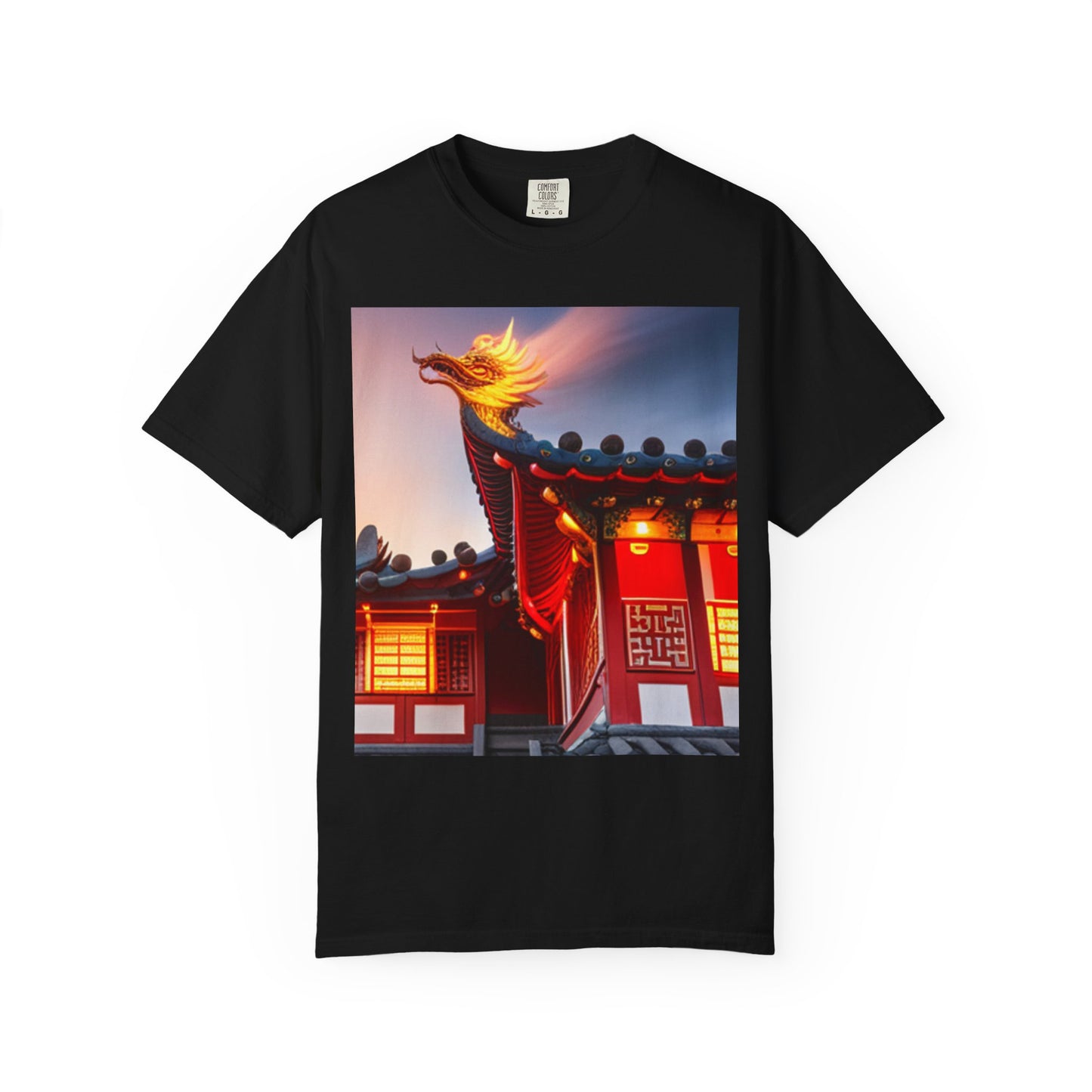 Unisex Garment-Dyed T-shirt, Chinese New Year , Dragon, dragon in fire