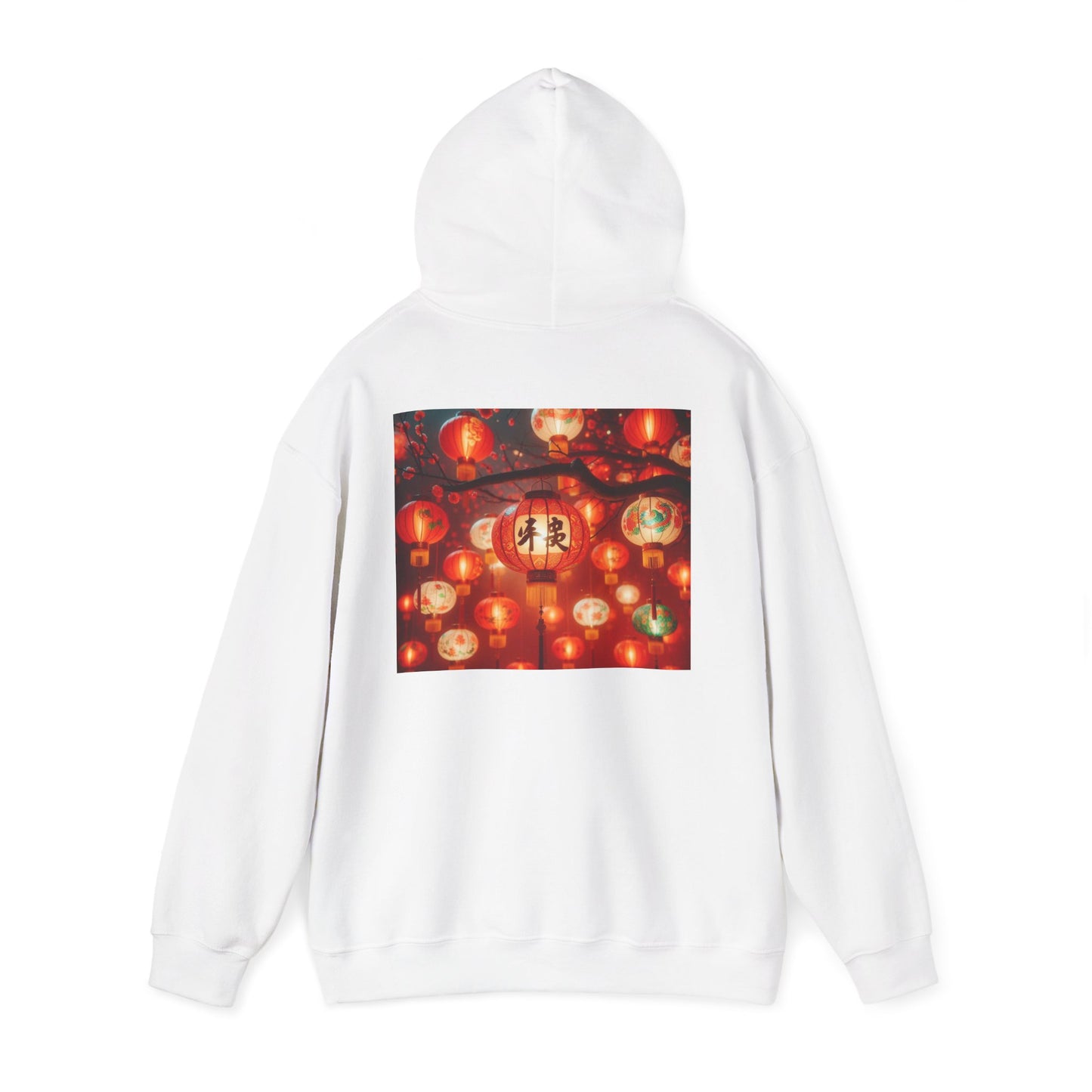 Unisex Heavy Blend™ Hooded Sweatshirt, Chinese New Year, Dragon in fire