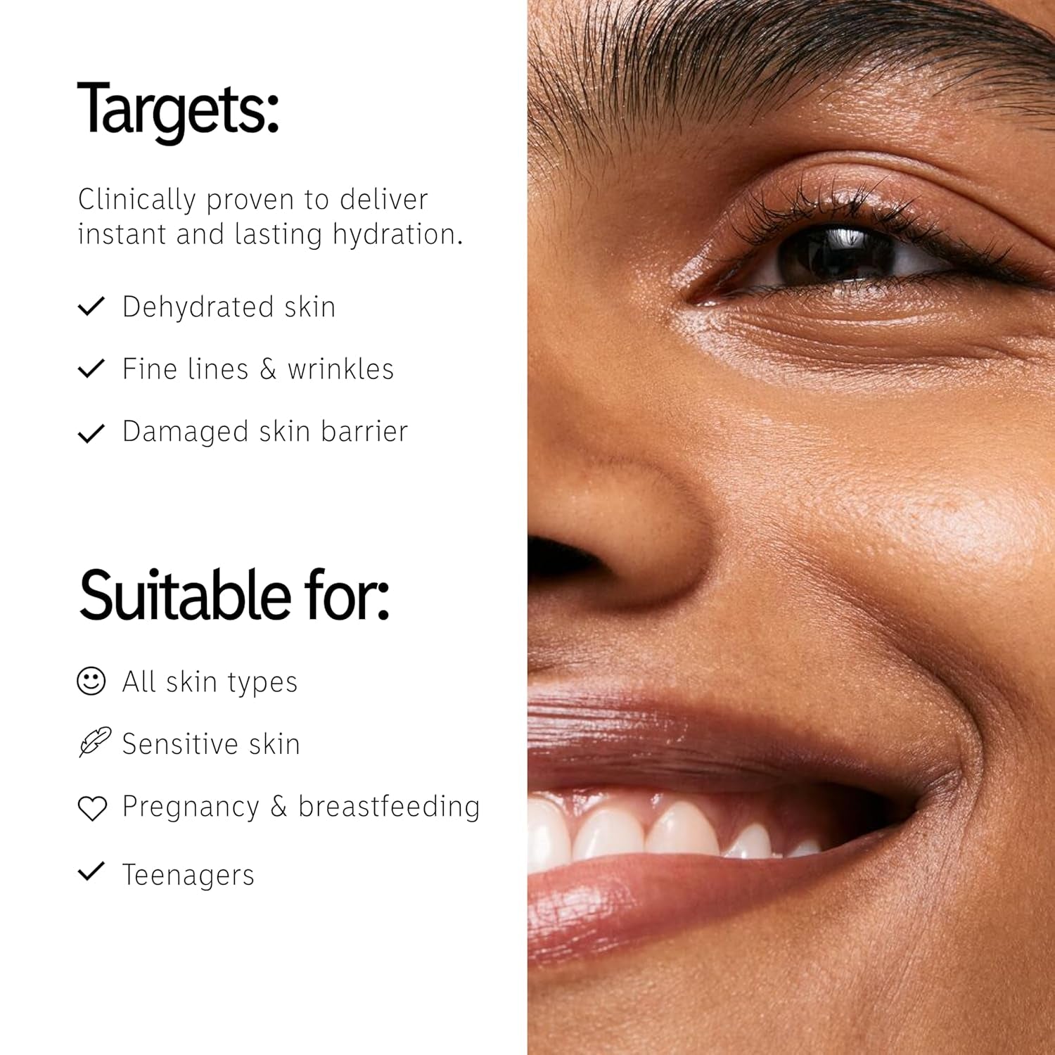2% Hyaluronic Acid Face Serum 2 Fl/60Ml, Hydrating Skincare, Combats Dry Skin, Vegan Friendly, Suitable for All Skin Types