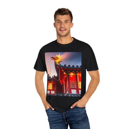 Unisex Garment-Dyed T-shirt, Chinese New Year , Dragon, dragon in fire