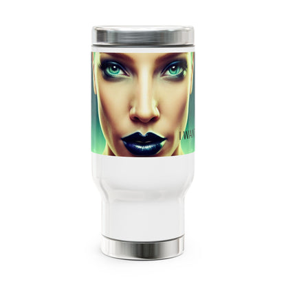 Stainless Steel Travel Mug with Handle, 14oz