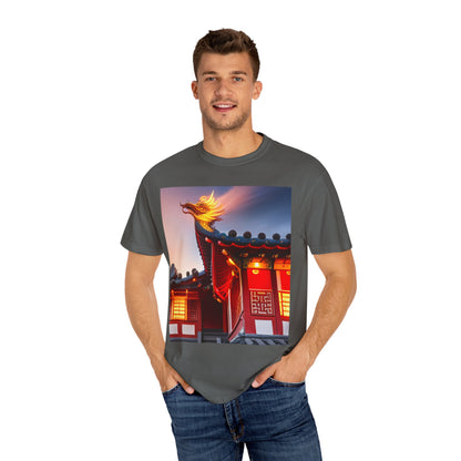 Unisex Garment-Dyed T-shirt, Chinese New Year , Dragon, dragon in fire