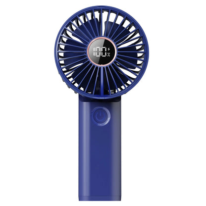Handheld Fan, 3.8 Inch 6-Speed Portable Folding Desk Fan with LCD Display
