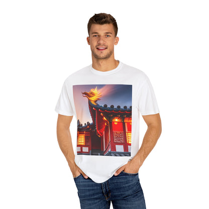 Unisex Garment-Dyed T-shirt, Chinese New Year , Dragon, dragon in fire