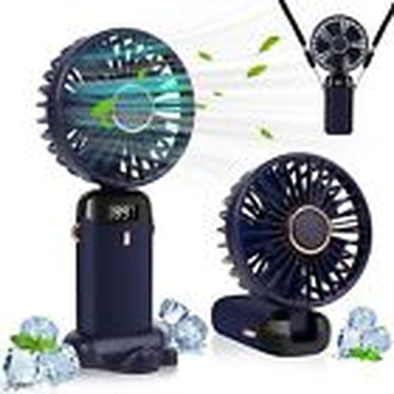 Mini Hand-Held Fan Portable Folding Desk Fan Cooler Cooling USB Rechargeable Fan