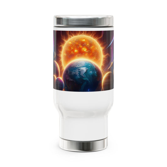Stainless Steel Travel Mug with Handle, 14oz
