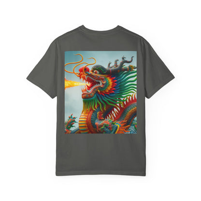 Unisex Garment-Dyed T-shirt, Chinese New Year , Dragon, dragon in fire