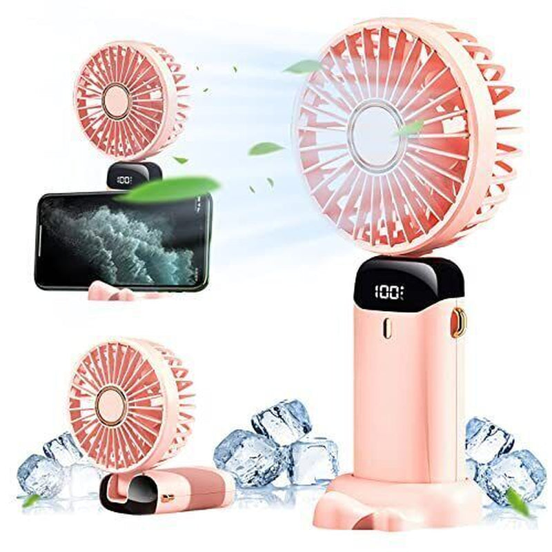Mini Hand-Held Fan Portable Folding Desk Fan Cooler Cooling USB Rechargeable Fan