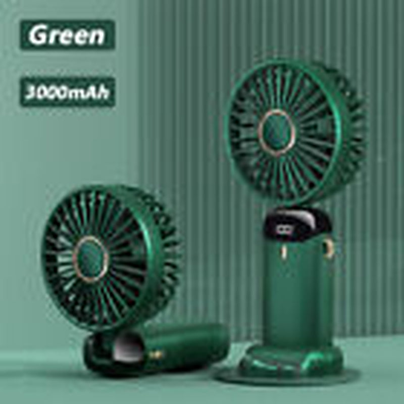 Mini Hand-Held Fan Portable Folding Desk Fan Cooler Cooling USB Rechargeable Fan
