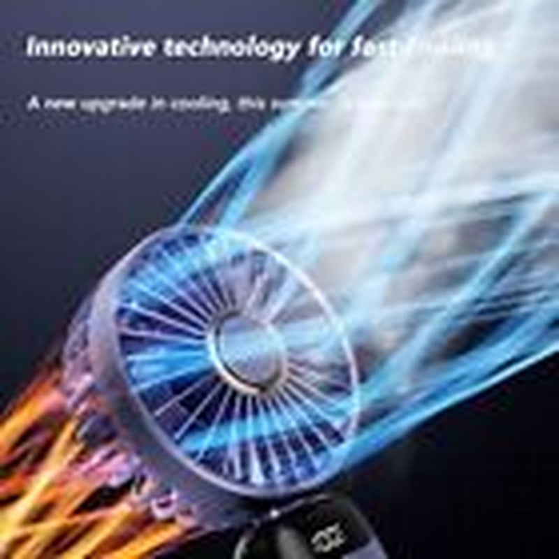 Mini Hand-Held Fan Portable Folding Desk Fan Cooler Cooling USB Rechargeable Fan