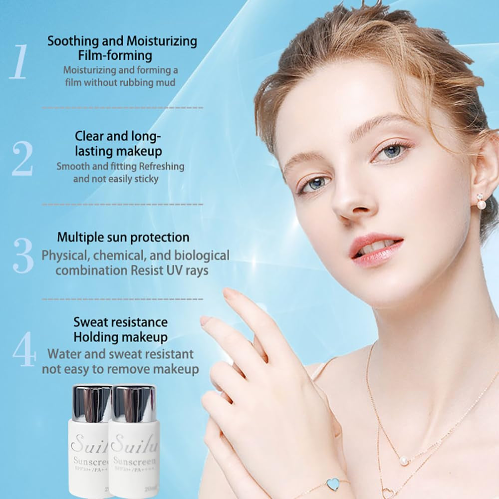 Daily Spf 30 Sunscreen,Weightless, Scentless, and Oil Free - for All Skin Types and Skin Tones.(Pack of 3)