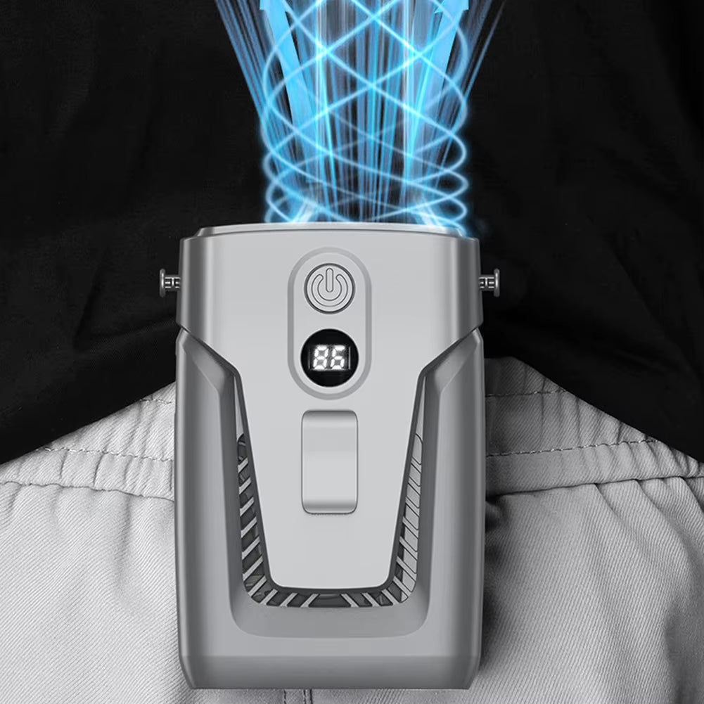12000Mah Portable Waist Fan USB Rechargeable Air Conditioner 3-Gear Mute Hanging Neck Fans Outdoor Sports Mini Waist Clip on Fan