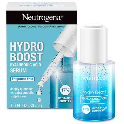 Hydro Boost Hyaluronic Acid Face Serum, Fragrance Free, 1 Oz