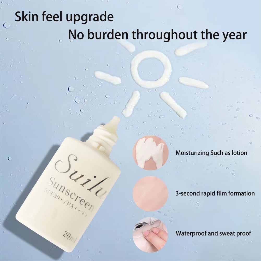 Daily Spf 30 Sunscreen,Weightless, Scentless, and Oil Free - for All Skin Types and Skin Tones.(Pack of 3)