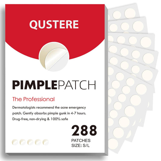 Pimple Patches for Face, Hydrocolloid Acne Patches, Cute round Shape Zit Covers, Spot Stickers with Tea Tree, Salicylic Acid & Cica Oil| 2 Sizes (9Mm, 12Mm) |288 Count