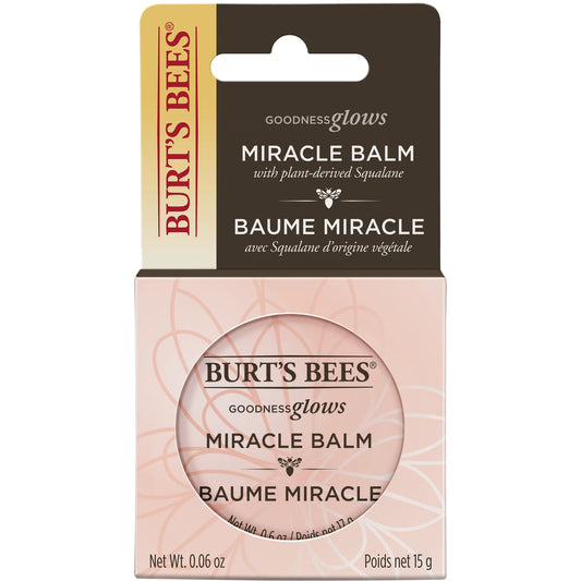100% Natural Origin Goodness Glows Miracle Balm, Softens Dry Skin 0.6 Ounce Tin