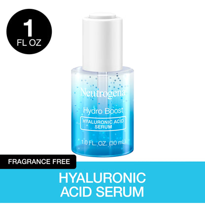 Hydro Boost Hyaluronic Acid Face Serum, Fragrance Free, 1 Oz