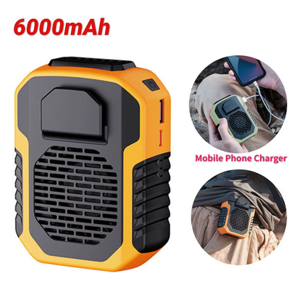 12000Mah Portable Waist Fan USB Rechargeable Air Conditioner 3-Gear Mute Hanging Neck Fans Outdoor Sports Mini Waist Clip on Fan