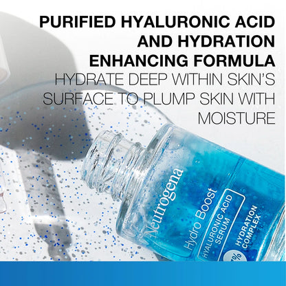 Hydro Boost Hyaluronic Acid Face Serum, Fragrance Free, 1 Oz
