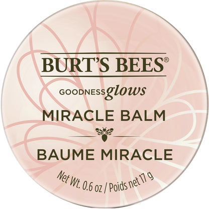 100% Natural Origin Goodness Glows Miracle Balm, Softens Dry Skin 0.6 Ounce Tin