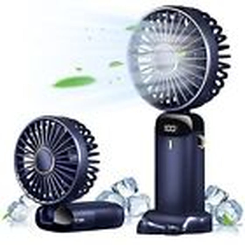 Mini Hand-Held Fan Portable Folding Desk Fan Cooler Cooling USB Rechargeable Fan