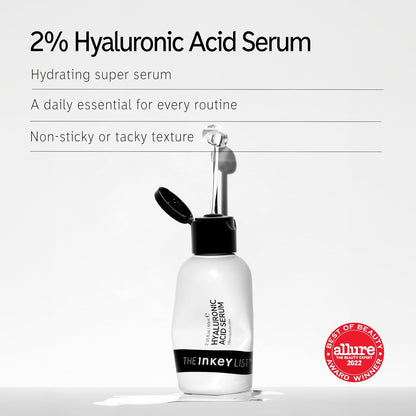2% Hyaluronic Acid Face Serum 2 Fl/60Ml, Hydrating Skincare, Combats Dry Skin, Vegan Friendly, Suitable for All Skin Types