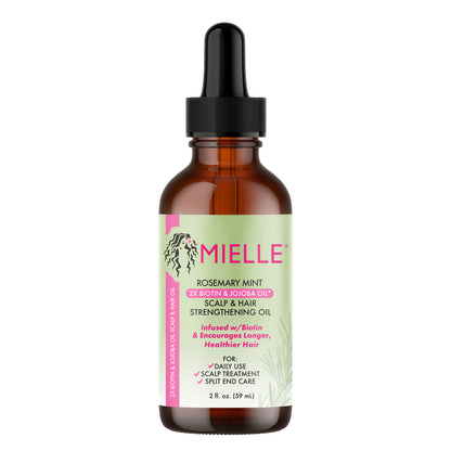 Rosemary Mint Scalp & Hair Strengthening Oil, 2 Fl Oz, 3-Pack