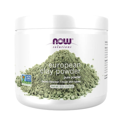Solutions, European Clay Powder, Pure Powder for a Detox Facial Cleansing Mask, 6-Ounce