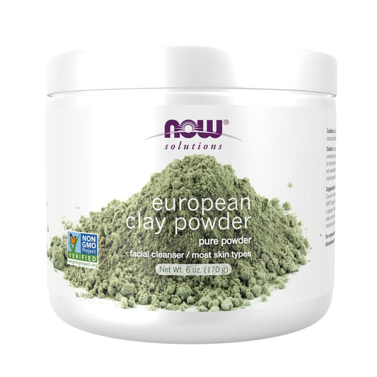 Solutions, European Clay Powder, Pure Powder for a Detox Facial Cleansing Mask, 6-Ounce